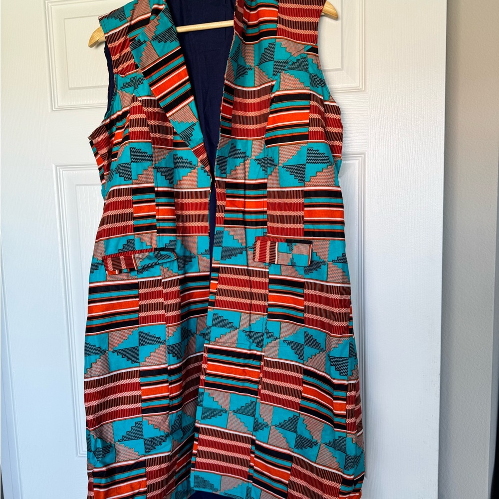 Colorful Geometric Patterned Dress